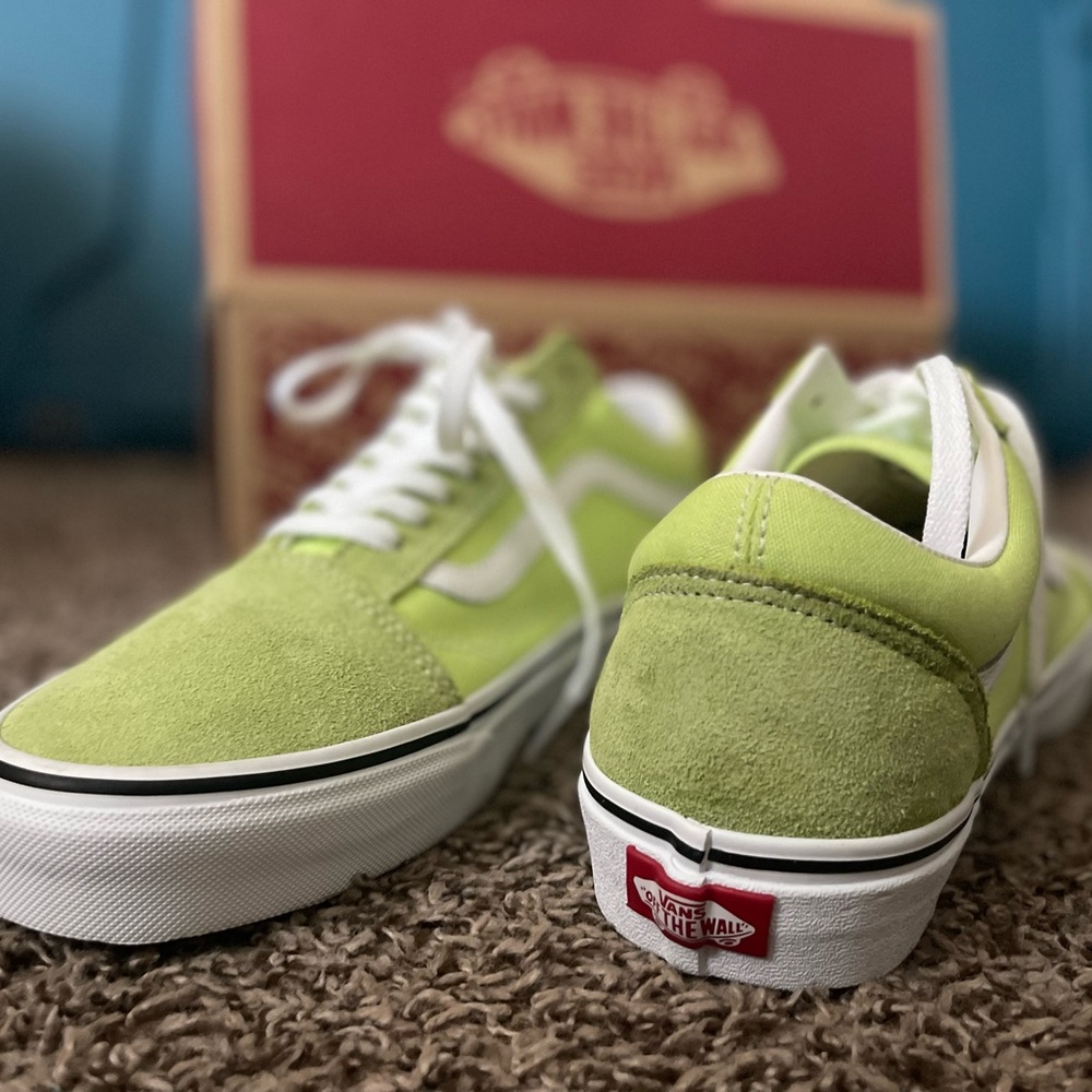 Lime green Off The Wall Vans in size 10 in Men